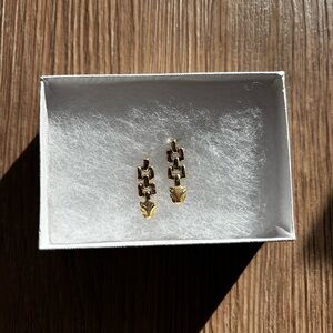 14K Gold Panther Earrings
